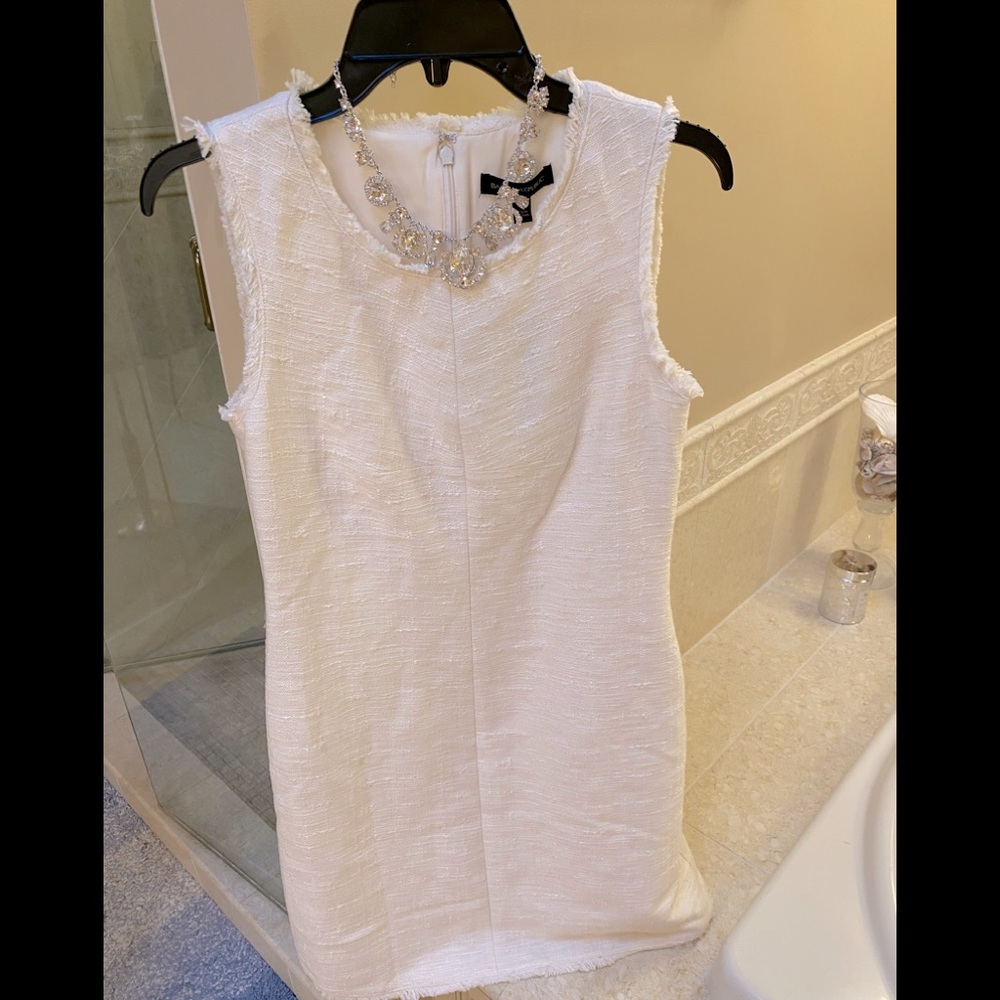 NWT Banana Republic Cream beautiful classic dress with pretty details 4 - Picture 5 of 17